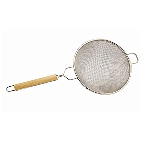 Genware NEV-234-10 Schüsselsieb, doppeltes Mesh, Edelstahl, 18/8, 25,4 cm von Genware