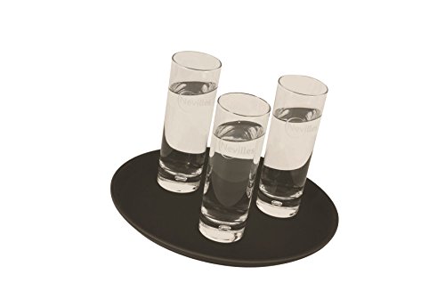 Genware NEV-GG1100BLK Gen-Grip Tablett, rund, rutschfest, 28 cm, Schwarz von Genware