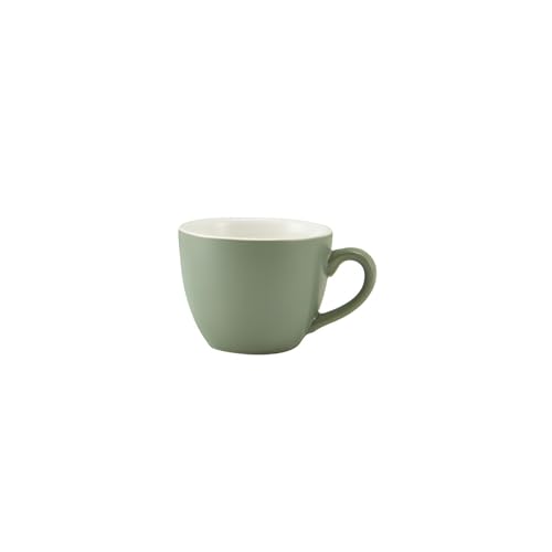 Genware Porzellanbecher in Salbeiform, matt, 90 ml, 312109MSG, 6 Stück von Genware