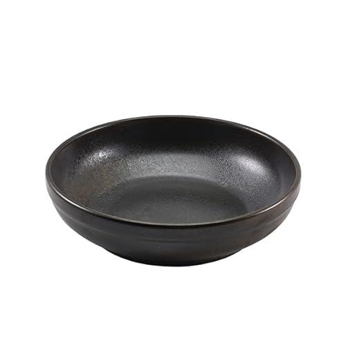 Genware Terra Porcelain Black Coupe Bowl 20cm von Genware