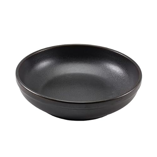 Genware Terra Porcelain Black Coupe Bowl 23cm von Genware