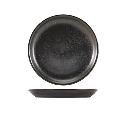 Genware Terra Porcelain Black Coupe Plate 19cm Genware Terra Porcelain Black Coupe Plate 19cm von Genware