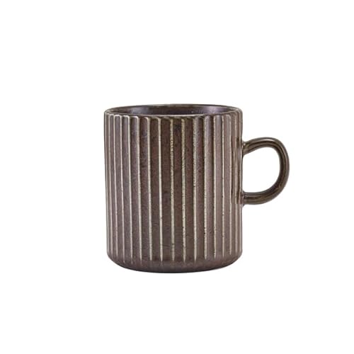 Genware Terra Porcelain Black Fluted Mug 32cl/11.25oz Genware Terra Porcelain Black Fluted Mug 32cl/11.25oz von Genware