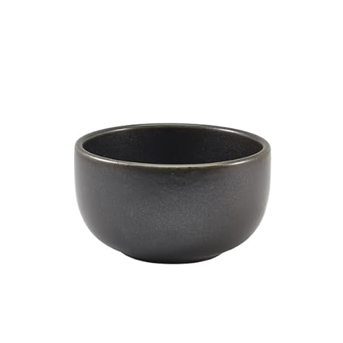 Genware Terra Porcelain Black Round Bowl 12.5cm von Genware