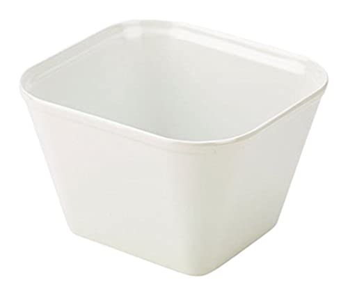 Genware NEV-MELB21-WT Servierschale, 17,8 x 16,2 x 11,5 cm, Melamin, Weiß von Genware