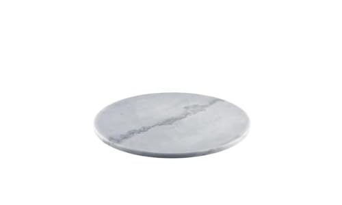Graue Marmorplatte, 33 cm, rund, Käsebrett, Kuchenplatte von Genware