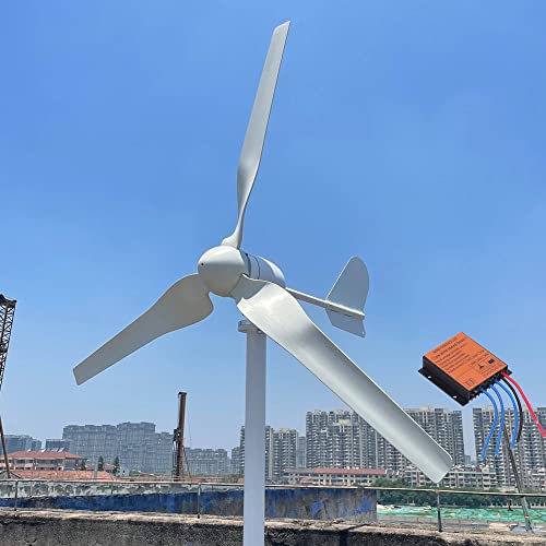 1000W Horizontal Windkraftanlage 12V 24V 48V Permanent Magnet Generator Windräder Windturbine 3-Klinge Windrad Stromerzeugung Komplett Set von Genway