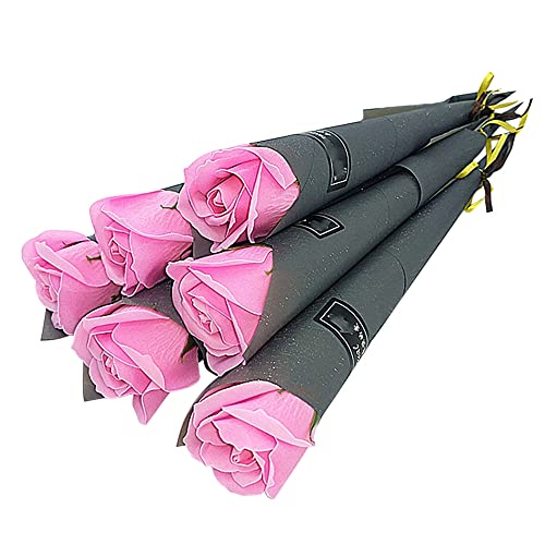 Geofray 10 StüCk Single Rose Simulation Korean Rose Seifen Seifen Einzelne KüNstliche Seifen 2 von Geofray