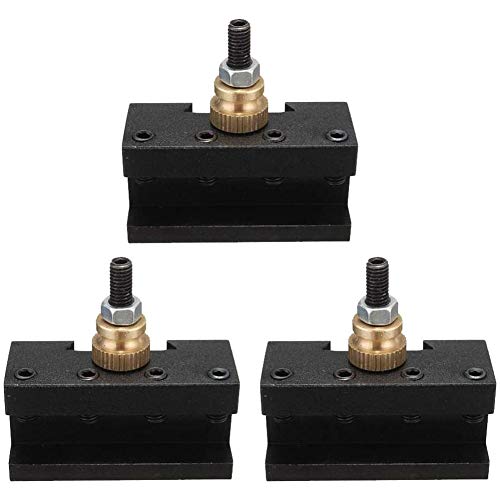 Geofray 3 Teiliges Mini Dreh Maschinen Schnell Werkzeug Pfostenhalter Kit (1/4-1/2), CNC Bohr/Dreh/Planhalter Set von Geofray