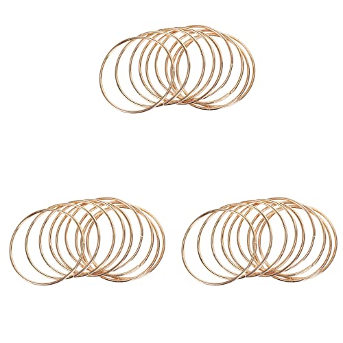 Geofray 30 Paket 3 Gold Fänger Metallringe Reifen Makramee Ring für Fänger und Kunsthandwerk Geofray 30 Paket 3 Gold Fänger Metallringe Reifen Makramee Ring für Fänger und Kunsthandwerk von Geofray