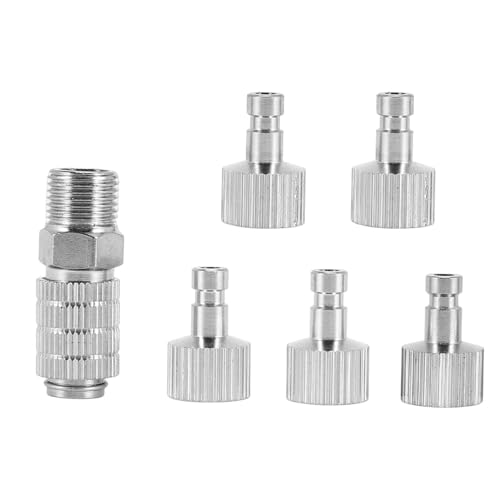 Geofray Airbrush Schnell Kupplung Kupplung Entriegelung Adapter mit 5 Stecker, 1/8 M-F von Geofray