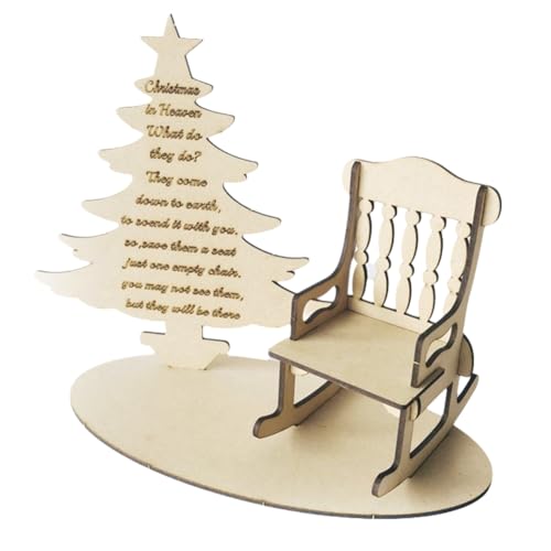 Geofray Weihnachtsdekorationen DIY Holzornamente Weihnachtswippe im Weihnachtsbaum Gedicht zum Erinnern An Geliebte Geofray Weihnachtsdekorationen DIY Holzornamente Weihnachtswippe im Weihnachtsbaum Gedicht zum Erinnern An Geliebte von Geofray