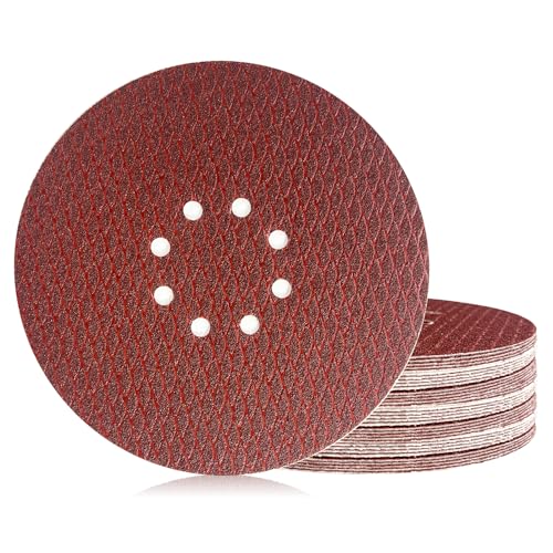 30Stk Schleifpapier 225mm Klett, Exzenter Rotes Schleifscheiben 180 Grit, 8 Loch Anti-Clog Up Designfür Exzenterschleifer & Schwingschleifer 30Stk Schleifpapier 225mm Klett, Exzenter Rotes Schleifscheiben 180 Grit, 8 Loch Anti-Clog Up Designfür Exzenterschleifer & Schwingschleifer von Geogieew