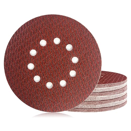 30Stk Schleifpapier 225mm Klett, Exzenter Rotes Schleifscheiben 40 Grit, 10 Loch Anti-Clog Up Designfür Exzenterschleifer & Schwingschleifer 30Stk Schleifpapier 225mm Klett, Exzenter Rotes Schleifscheiben 40 Grit, 10 Loch Anti-Clog Up Designfür Exzenterschleifer & Schwingschleifer von Geogieew