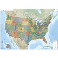 Geometro Xl Usa Landkarte, Poster Mit Allen Staaten in 140 X 100 cm, 2022, Optional Laminierung Zur Beschriftung Geometro Xl Usa Landkarte, Poster Mit Allen Staaten in 140 X 100 cm, 2022, Optional Laminierung Zur Beschriftung von GeometroMaps