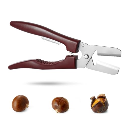 Chestnut Shell Opener, Portable Nutcracker Chestnut Clip, Walnut Chestnut Nut Shell Opener, Multifunctional Chestnut Peeler, Dried Fruit Cutter Tool for Home Restaurant (1PCS) von Georcep