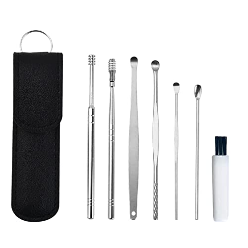 Georcep Browsluv Earwax Cleaner Tool Set, Innovative Spring Earwax Cleaner Tool Set (B-Black) von Georcep