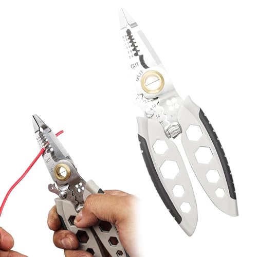 New Upgrade Multi-Purpose Professional Wire Stripping Tool - 8 In 1 Wire Stripper Tool, 7-Inch Multipurpose Wire Stripper - Professional Tool Gift (1PCS) von Georcep