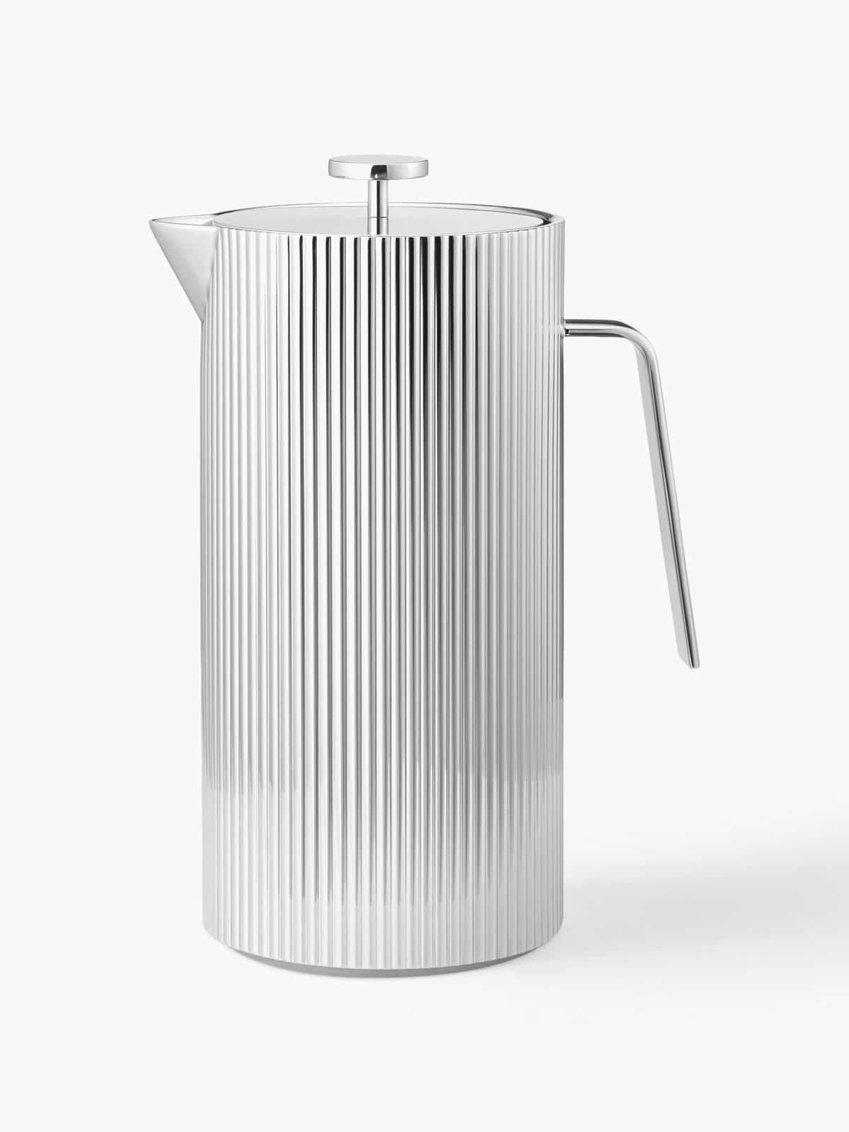 French Press Kaffeebereiter Bernadotte aus Edelstahl von Georg Jensen