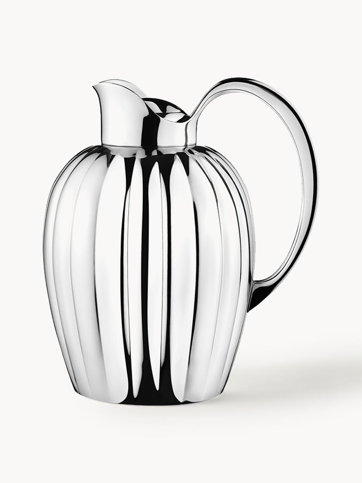 Isolierkanne Bernadotte aus Edelstahl, 1 L von Georg Jensen