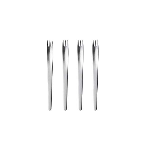 Georg Jensen Arne Jacobsen Cake Fork Giftbox Set Ss Matte 4 Pcs von Georg Jensen