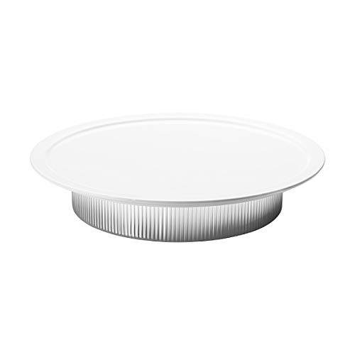 Georg Jensen Bernadotte Serving Plate, Stainless Steel & Porcelain von Georg Jensen