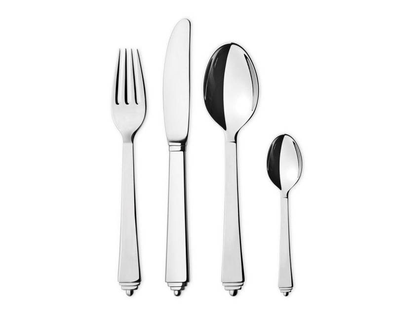 Georg Jensen Besteck-Set Pyramid (4-tlg), 4 Personen, 18/8 Edelstahl von Georg Jensen