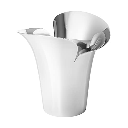 Georg Jensen Bloom Botanica Blumentopf Edelstahl Groß von Helle Damkjær von Georg Jensen