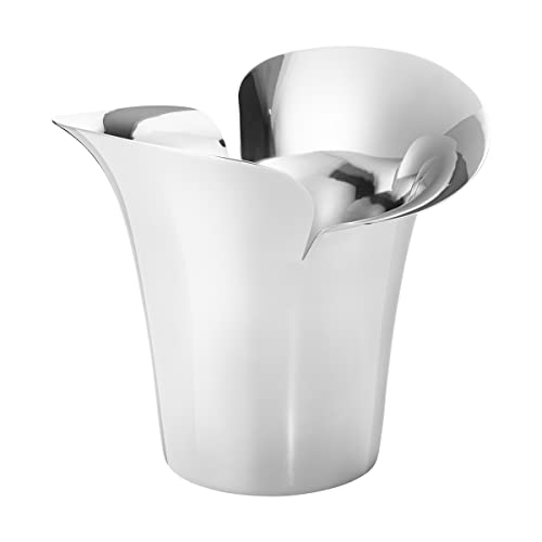 Georg Jensen Bloom Botanica Blumentopf Edelstahl Klein von Helle Damkjær von Georg Jensen