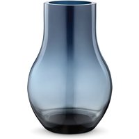 Georg Jensen - Cafu Vase Glas, M, blau von Georg Jensen