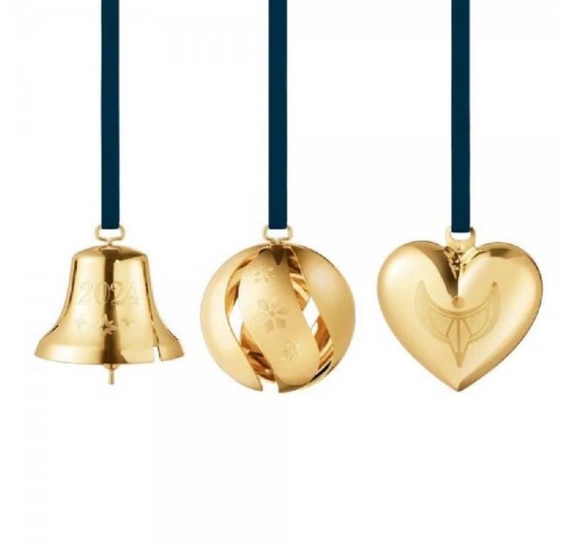 Georg Jensen Christbaumschmuck Weihnachtsmobile Set 2024 (3-teilig) von Georg Jensen