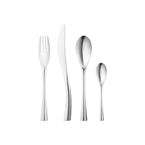 Georg Jensen Cobra Besteck-Geschenkbox – spülmaschinenfester Esslöffel, Messer, Gabel und Teelöffel – entworfen von Constantin Wortmann – 4er-Pack von Georg Jensen