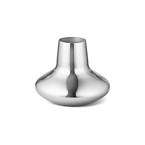 Georg Jensen HK Vase, Edelstahl, Silber, 22,5 x 22,5 x 18,5 cm von Georg Jensen