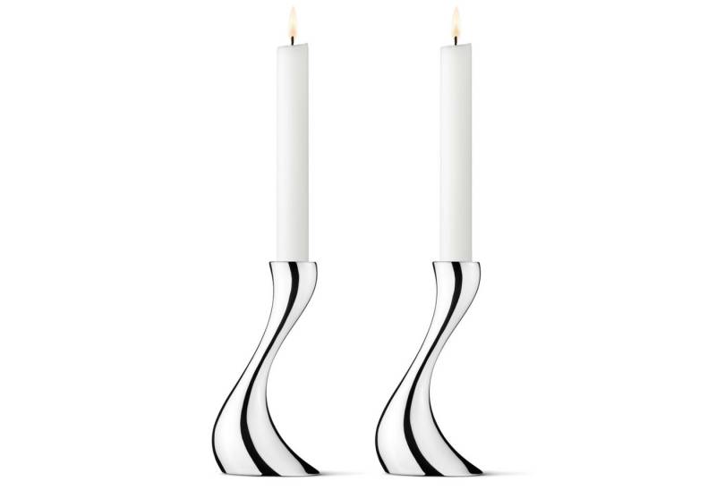 Georg Jensen Kerzenhalter Georg Jensen Cobra Kerzenhalter, 2er Set von Georg Jensen