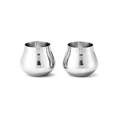 Georg Jensen [W2] Sky Shot Glass Stainless Steel 8 Cl, 2 Pcs von Georg Jensen