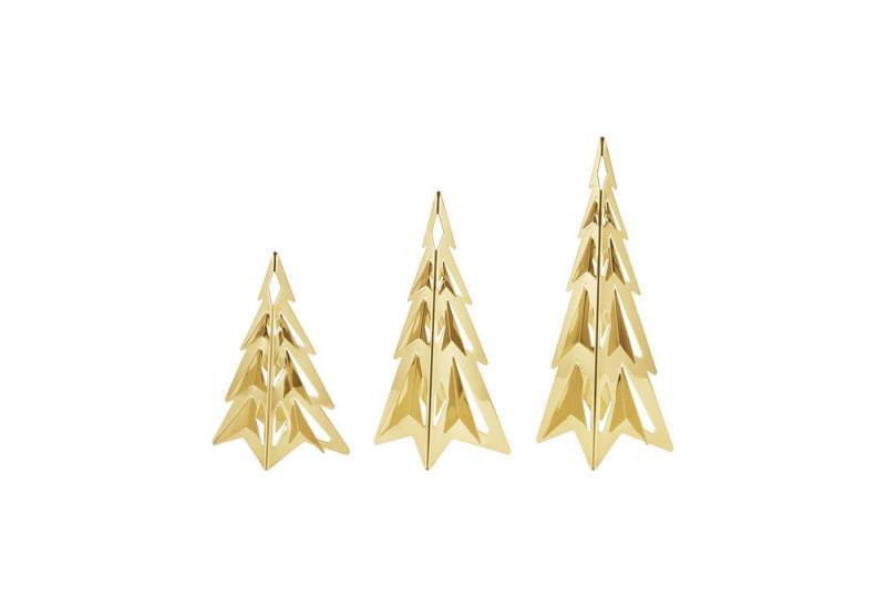 Georg Jensen Wanddekoobjekt 2024 Tischbäume 3er Set Vergoldet (3 St) von Georg Jensen