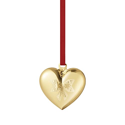 Georg Jensen Weihnachtsherzgoldgold -Messing von Sanne Lund Traberg von Georg Jensen