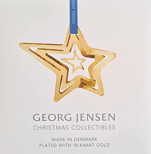 Georg Jensen Weihnachtsmobile Sternschnuppe in Goldmessing von Sanne Lund Traberg von Georg Jensen