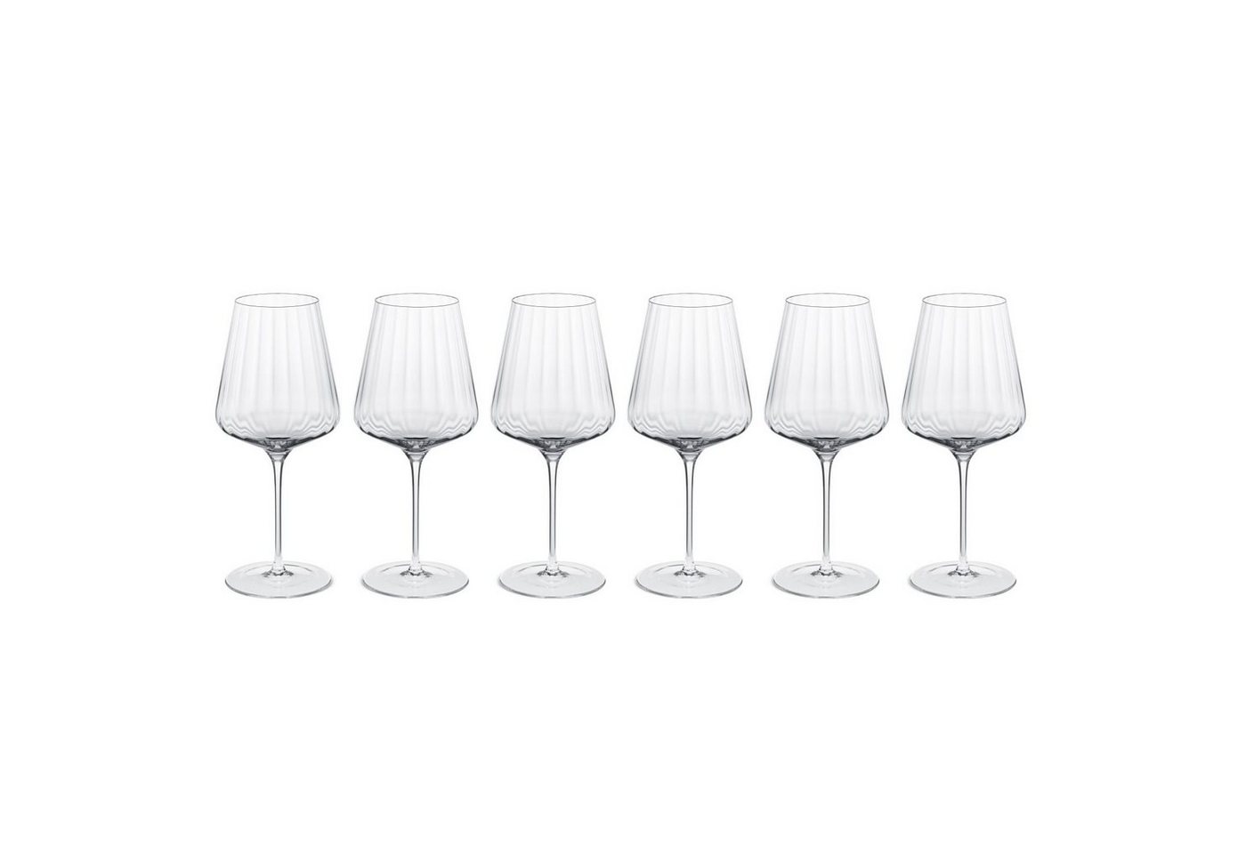 Georg Jensen Weinglas Bernadotte, Kristallglas, 6er Set von Georg Jensen