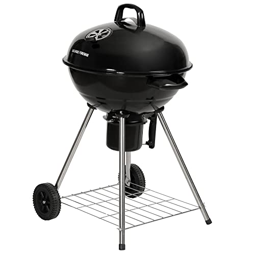 GEORGE Schnurrbart, gfktbbq Holzkohle BBQ, schwarz von George Foreman