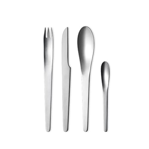 George Jensen Besteck Set 24 Stück Matt, Edelstahl, Stainless Steel, 4.3 x 53.8 x 37 cm von Georg Jensen