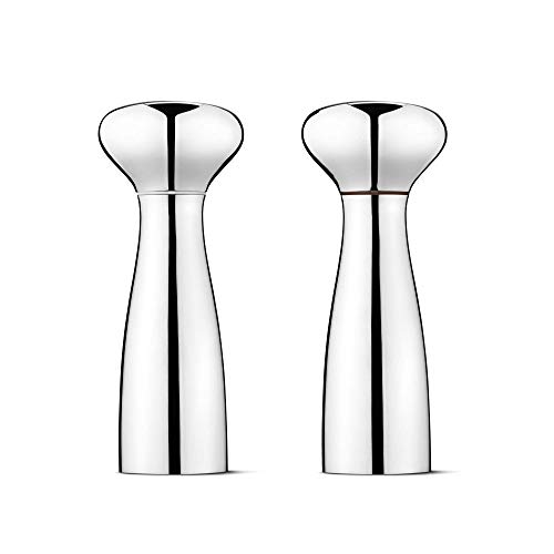 Georg Jensen GJ 069091 Salz und Pfeffermühle Set aus 2 Stück, Edelstahl, Stainless Steel, 22,7 x 24 x 1,7 cm von Georg Jensen