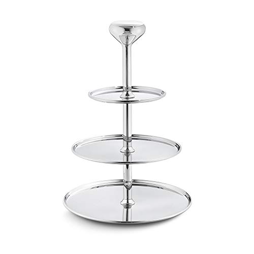 Georg Jensen GJ 170612 Etagere, Edelstahl, stainless steel, 26,4 x 26,4 x 35,2 cm von Georg Jensen