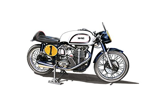 George Morgan Illustration Norton Manx 30M Motorrad - Format A1 POSTER PRINT von George Morgan Illustration