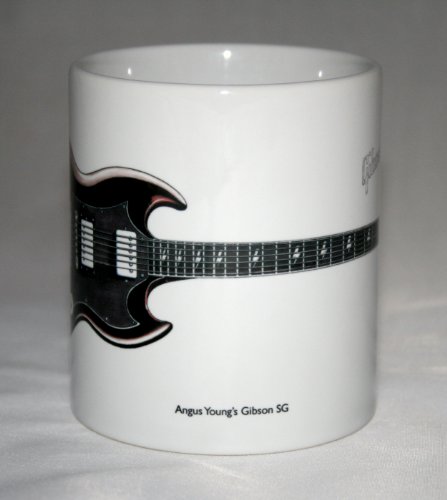 Gitarre-Becher. Angus Youngs Gibson SG Abbildung. von George Morgan Illustration
