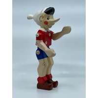 Pinocchio Holz Rot Blau Schwarz Weiß Farbig | Größe 10, 00 X 23, 00 8, 0 cm | B H S Ca. 167, 0 Gr von GeorgiaWoodenToys