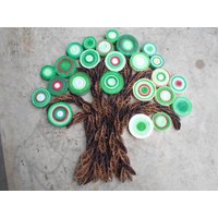 Quilling Baum Aus Papier Grünes Handgemachtes Hängendes Dekor | 30 X 30 cm von GeorgianaArtAndStyle