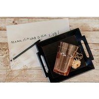 Latte Macchiato Glas Mit Deiner Gravur, Handgraviert von GeortnetesAllerlei