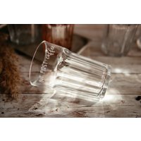 Latte Macchiato Glas Mit Spruch "But First Coffee", Handgraviert von GeortnetesAllerlei