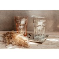 Latte Macchiato Glas Mit Spruch "Is' Mir Latte", Handgraviert von GeortnetesAllerlei